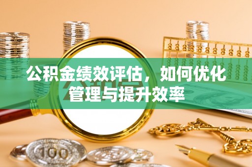 金州新区公积金绩效评估，如何优化管理与提升效率