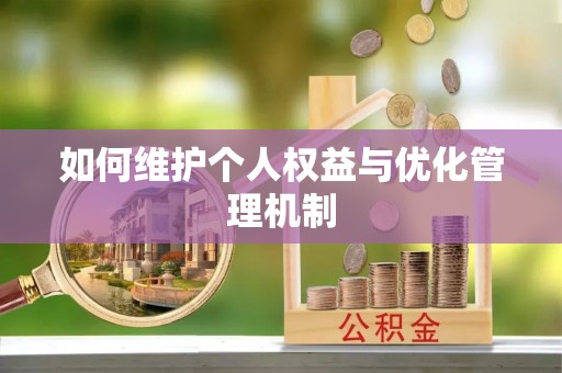 金州新区如何维护个人权益与优化管理机制