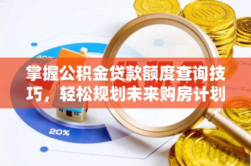 金州新区掌握公积金贷款额度查询技巧，轻松规划未来购房计划