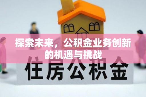 金州新区探索未来，公积金业务创新的机遇与挑战