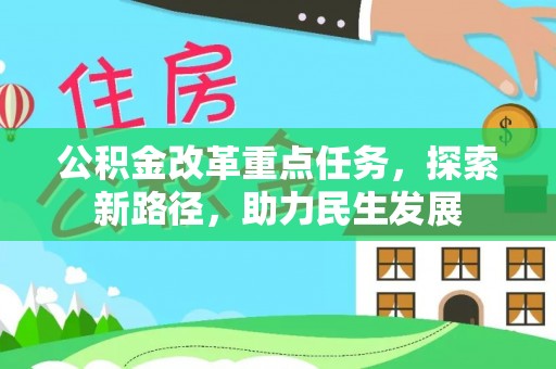 金州新区公积金改革重点任务，探索新路径，助力民生发展