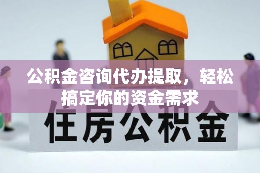 金州新区公积金咨询代办提取，轻松搞定你的资金需求