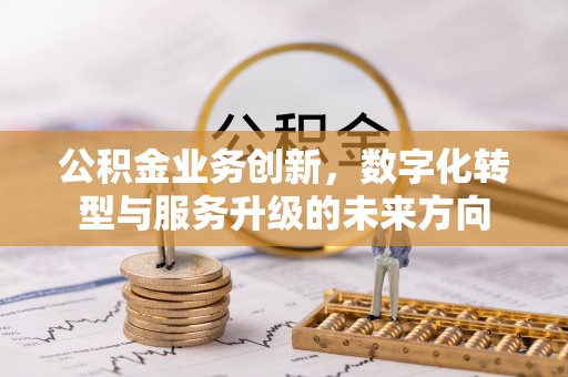 金州新区公积金业务创新，数字化转型与服务升级的未来方向