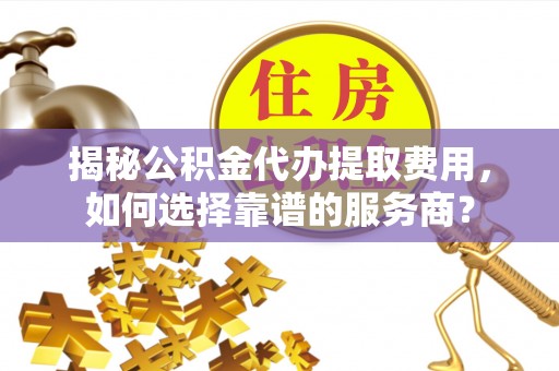 金州新区揭秘公积金代办提取费用，如何选择靠谱的服务商？