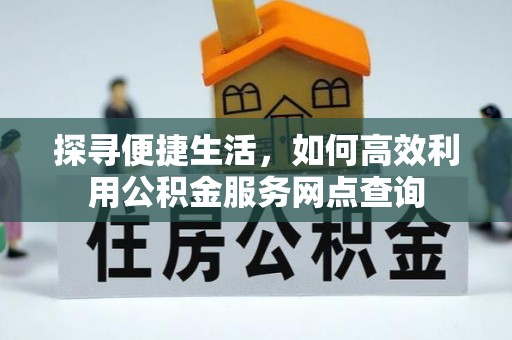 金州新区探寻便捷生活，如何高效利用公积金服务网点查询