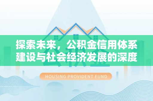 金州新区探索未来，公积金信用体系建设与社会经济发展的深度融合
