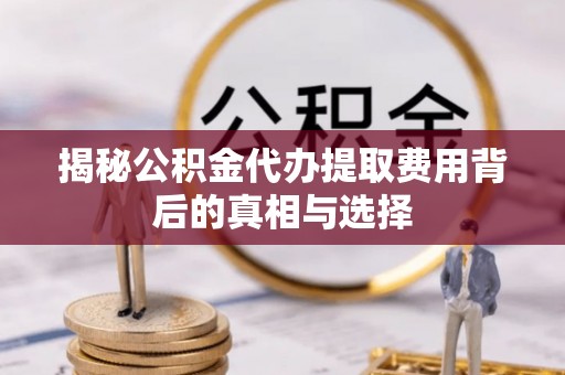 金州新区揭秘公积金代办提取费用背后的真相与选择