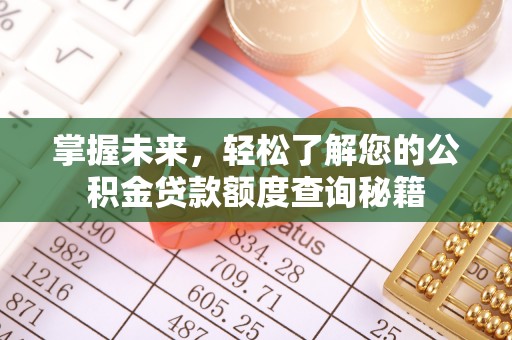 金州新区掌握未来，轻松了解您的公积金贷款额度查询秘籍