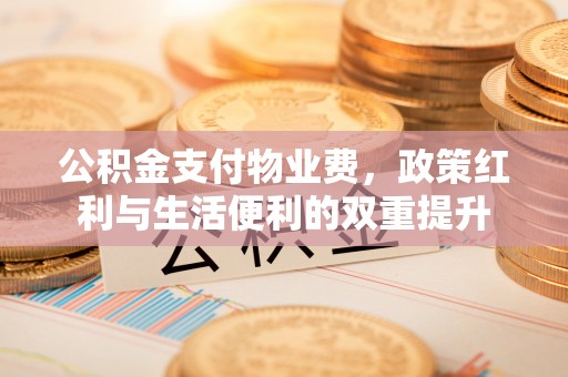 金州新区公积金支付物业费，政策红利与生活便利的双重提升