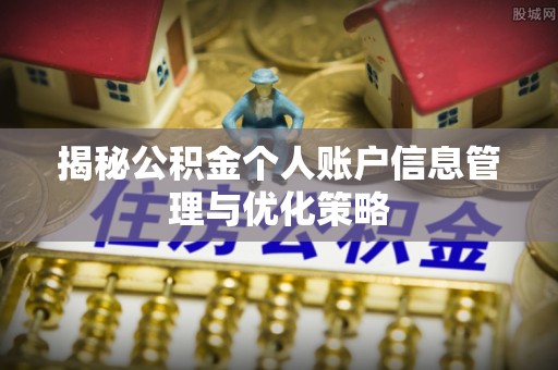 金州新区揭秘公积金个人账户信息管理与优化策略