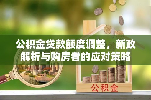 金州新区公积金贷款额度调整，新政解析与购房者的应对策略