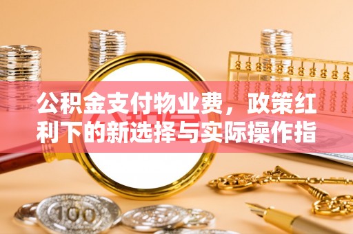 金州新区公积金支付物业费，政策红利下的新选择与实际操作指南