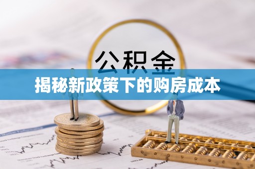金州新区揭秘新政策下的购房成本