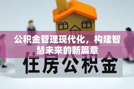 金州新区公积金管理现代化，构建智慧未来的新篇章