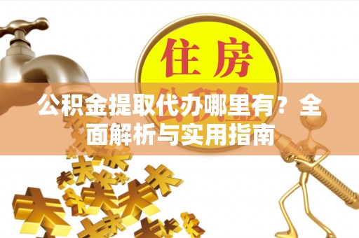 金州新区公积金提取代办哪里有？全面解析与实用指南