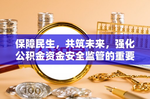 金州新区保障民生，共筑未来，强化公积金资金安全监管的重要性
