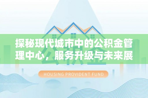 金州新区探秘现代城市中的公积金管理中心，服务升级与未来展望
