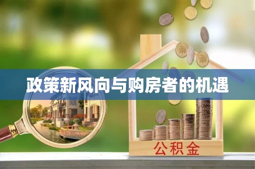金州新区政策新风向与购房者的机遇