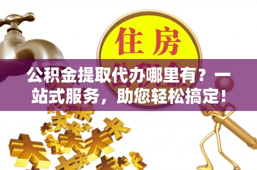 金州新区公积金提取代办哪里有？一站式服务，助您轻松搞定！
