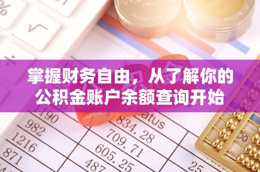金州新区掌握财务自由，从了解你的公积金账户余额查询开始