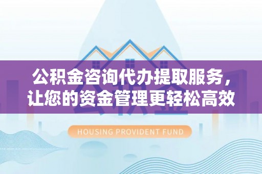 金州新区公积金咨询代办提取服务，让您的资金管理更轻松高效
