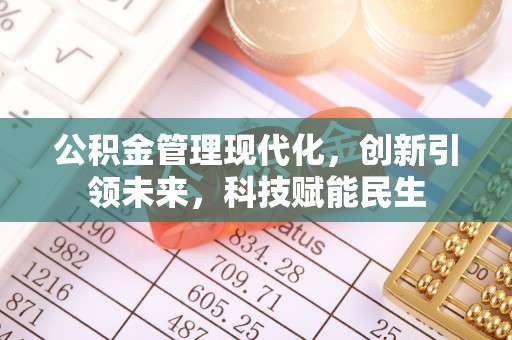 金州新区公积金管理现代化，创新引领未来，科技赋能民生
