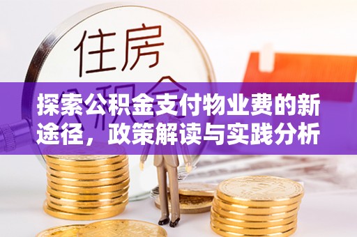 金州新区探索公积金支付物业费的新途径，政策解读与实践分析