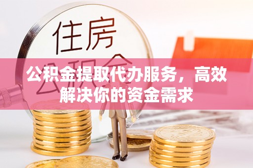 金州新区公积金提取代办服务，高效解决你的资金需求