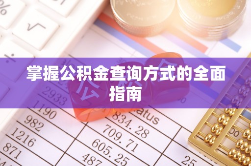金州新区掌握公积金查询方式的全面指南
