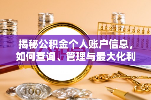 金州新区揭秘公积金个人账户信息，如何查询、管理与最大化利用