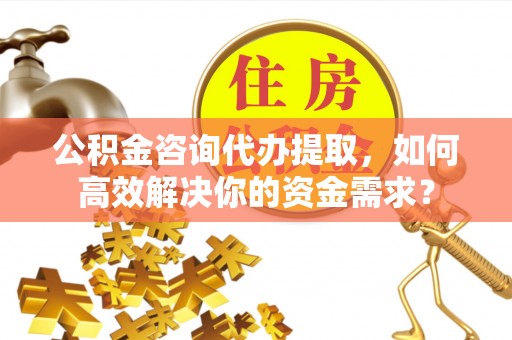 金州新区公积金咨询代办提取，如何高效解决你的资金需求？