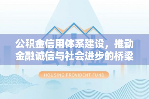 金州新区公积金信用体系建设，推动金融诚信与社会进步的桥梁