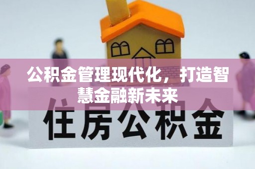 金州新区公积金管理现代化，打造智慧金融新未来