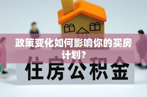 金州新区政策变化如何影响你的买房计划？