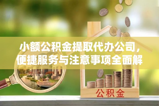 金州新区小额公积金提取代办公司，便捷服务与注意事项全面解析