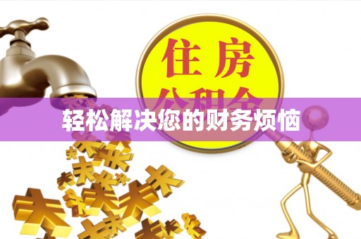 金州新区轻松解决您的财务烦恼