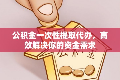 金州新区公积金一次性提取代办，高效解决你的资金需求
