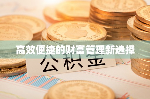 金州新区高效便捷的财富管理新选择
